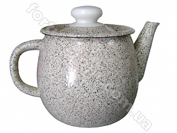 Чайник эмалированный 1,0 л 2707/1 Мрамор ➜ Оптом и в розницу ✅ актуальная цена - Интернет магазин ✅ Фортуна ✅