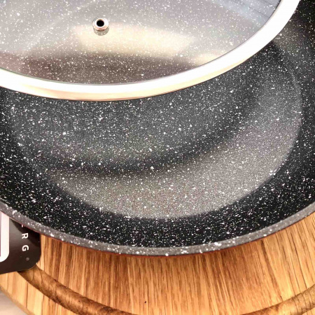 Сковорода с крышкой Edenberg EB - 3340 - 28 см/мрамор ✅ базовая цена $14.92 ✔ Опт ✔ Скидки ✔ Заходите! - Интернет-магазин ✅ Фортуна-опт ✅