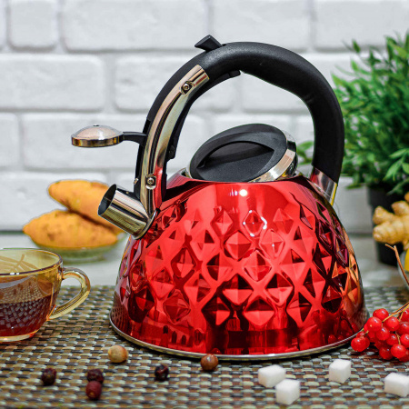 Чайник нержавеющий со свистком Edenberg 3 л EB - 8833 ✅ базовая цена $17.97 ✔ Опт ✔ Скидки ✔ Заходите! - Интернет-магазин ✅ Фортуна-опт ✅