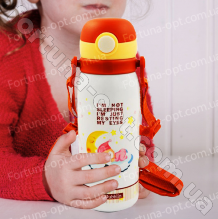 Термос детский-поилка с трубочкой A-Plus - 1624 - 450 мл ➜ фото ➜р озн цена $4.83 -Интернет-магазин ✅ Fortuna-opt.com.ua. ✅