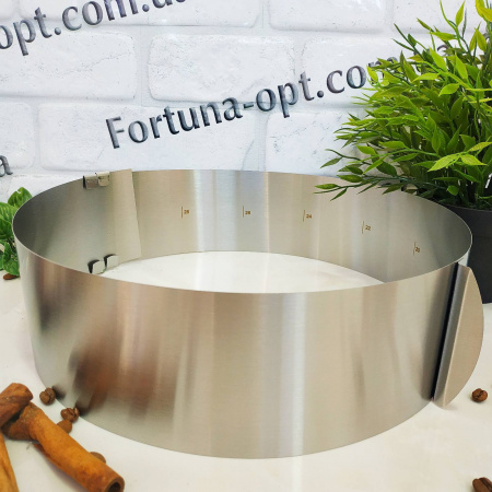 Форма для торта круг раздвижная 9 см Stenson - 21321 ✅ базовая цена $4.80 ✔ Опт ✔ Скидки ✔ Заходите! - Интернет-магазин ✅ Фортуна-опт ✅