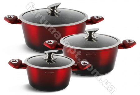 Набор посуды Edenberg EB - 7425 Red&Black Metallic Line ✅ базовая цена $55.61 ✔ Опт ✔ Скидки ✔ Заходите! - Интернет-магазин ✅ Фортуна-опт ✅