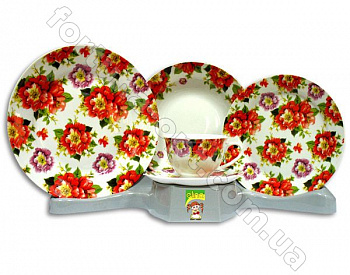 Обеденный сервиз керамический Elina EL - 1070 (30 предметов) ➜ Оптом и в розницу ✅ актуальная цена - Интернет магазин ✅ Фортуна ✅