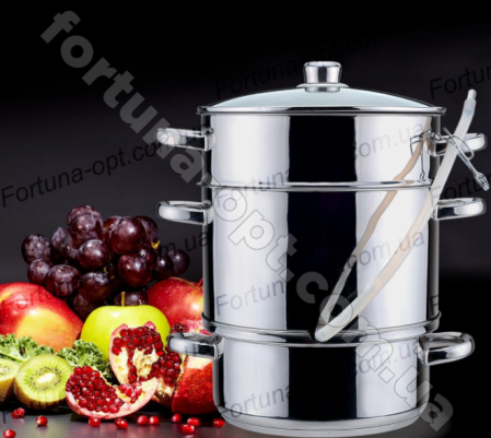 Соковарка из нержавеющей стали A - Plus - 1311 - 5 л ✅ базовая цена $26.85 ✔ Опт ✔ Скидки ✔ Заходите! - Интернет-магазин ✅ Фортуна-опт ✅