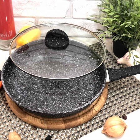 Сковорода с мраморным покрытием 24см А-плюс 1512 ✅ базовая цена $13.37 ✔ Опт ✔ Скидки ✔ Заходите! - Интернет-магазин ✅ Фортуна-опт ✅