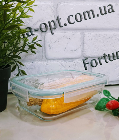 Судочки стекло прямоуг  4014  640 мл А-Плюс ✅ базовая цена $2.79 ✔ Опт ✔ Скидки ✔ Заходите! - Интернет-магазин ✅Фортуна-опт ✅