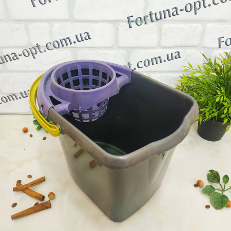 Ведро под швабру с отжимом Элиф 7114 ✅базовая цена 102.17 грн. ✔ Опт ✔ Скидки ✔ Заходите! - Интернет-магазин ✅ Фортуна-опт ✅