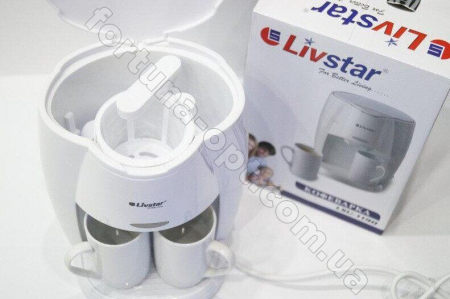 Кофеварка на 2 чашки Livstar LSU - 1190 ✅ базовая цена $12.79 ✔ Опт ✔ Скидки ✔ Заходите! - Интернет-магазин ✅ Фортуна-опт ✅