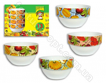 Пиала керамическая 4 шт/наб 130 мм Elina EL - 4115 ➜ Оптом и в розницу ✅ актуальная цена - Интернет магазин ✅ Фортуна ✅