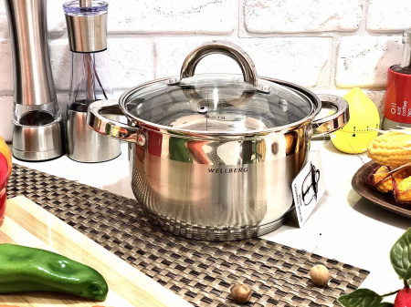 Кастрюля Wellberg WB 02244 (2,7 л) ✅ базовая цена $15.45 ✔ Опт ✔ Скидки ✔ Заходите! - Интернет-магазин ✅ Фортуна-опт ✅