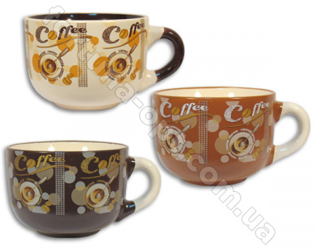 Чашка керамическая 450 мл Кофе Джамбо Elina EL - 3097 ✅ базовая цена 31.70 грн. ✔ Опт ✔ Скидки ✔ Заходите! - Интернет-магазин ✅ Фортуна-опт ✅