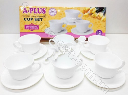 Набор чайный стеклокерамика 12 предметов - 1876 ✅ базовая цена $9.86 ✔ Опт ✔ Скидки ✔ Заходите! - Интернет-магазин ✅ Фортуна-опт ✅