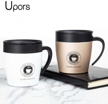 Термокружка с ложкой 330мл Benson -130 ➜ фото ➜ розн цена $5.97 - Интернет-магазин ✅ Fortuna-opt.com.ua. ✅