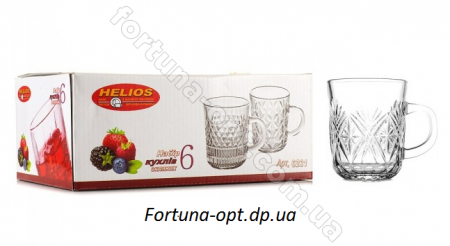 Набор стеклянных чашек Роялекс 220 мл - 6231 6 шт ✅ базовая цена 84.51 грн. ✔ Опт ✔ Скидки ✔ Заходите! - Интернет-магазин ✅ Фортуна-опт ✅