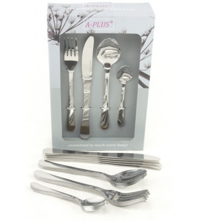 Столовый набор 24 пр. А-Плюс 1417 ✅ базовая цена $9.63 ✔ Опт ✔ Скидки ✔ Заходите! - Интернет-магазин ✅ Фортуна-опт ✅