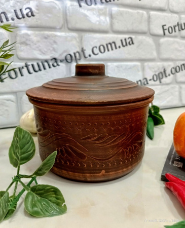   Кастрюля красная глина 1,7 л 7785 ✅ базовая цена 116.03 грн. ✔ Опт ✔ Скидки ✔ Заходите! - Интернет-магазин ✅ Фортуна-опт ✅