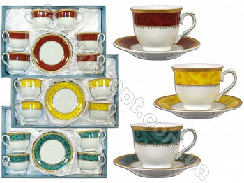Сервиз кофейный 12 предметов Elina EL - 5020 ➜ Оптом и в розницу ✅ актуальная цена - Интернет магазин ✅ Фортуна ✅