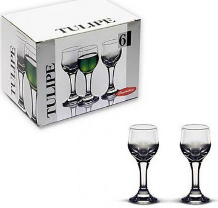 Рюмки "Тулип" 6шт/набор на ножке 55 мл 44164 ✅ базовая цена 188.26 грн. ✔ Опт ✔ Скидки ✔ Заходите! - Интернет-магазин ✅ Фортуна-опт ✅
