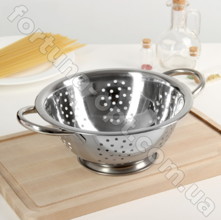 Дуршлаг нержавеющий на ножке  д-30 A-Plus - 0825 ✅ базовая цена $3.05 ✔ Опт ✔ Скидки ✔ Заходите! - Интернет-магазин ✅ Фортуна-опт ✅