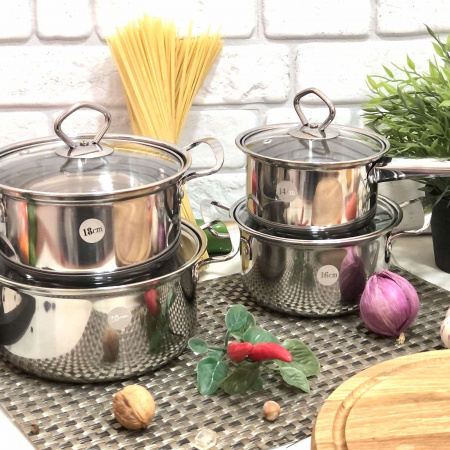 Набор посуды из нержавеющей стали A - Plus - 2067 ➜ Опт и розница ✅ актуальная цена -Интернет магазин ✅ Фортуна ✅