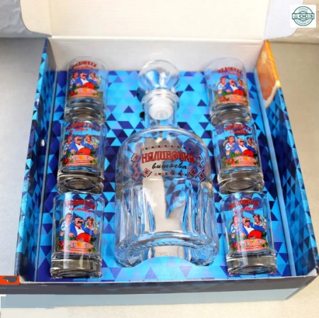 Подарочный набор для мужчин графин 0,5 л + 6 стопок - 8220 ✅ базовая цена 251.82 грн. ✔ Опт ✔ Скидки ✔ Заходите! - Интернет-магазин ✅ Фортуна-опт ✅