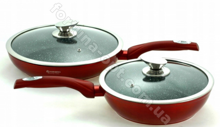 Набор посуды Edenberg EB - 5612 Burgundy Metallic Line ✅ базовая цена $107.85 ✔ Опт ✔ Скидки ✔ Заходите! - Интернет-магазин ✅ Фортуна-опт ✅