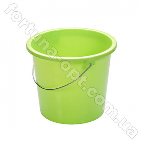 Ведро пластиковое Венгрия с метал ручкой 5 л - 0016 ✅базовая цена 19.42 грн. ✔ Опт ✔ Скидки ✔ Заходите! - Интернет-магазин ✅ Фортуна-опт ✅