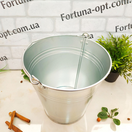 Ведро оцинкованное 10 л 0112 ✅базовая цена 115 грн. ✔ Опт ✔ Скидки ✔ Заходите! - Интернет-магазин ✅ Фортуна-опт ✅