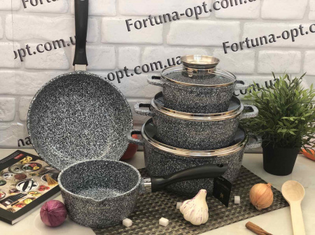 Набор посуды с мраморным покрытием Edenberg EB - 8110 ✅ базовая цена $79.81 ✔ Опт ✔ Скидки ✔ Заходите! - Интернет-магазин ✅ Фортуна-опт ✅