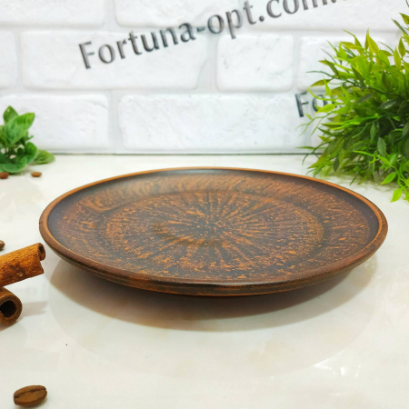   Тарелка 190 мм красная глина гладкая 7776 ✅ базовая цена 49.73 грн. ✔ Опт ✔ Скидки ✔ Заходите! - Интернет-магазин ✅ Фортуна-опт ✅