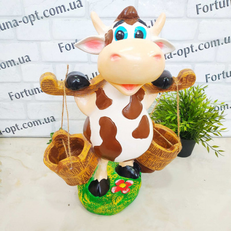  Корова с коромыслом гипс 1715 ✅ базовая цена 472.42 грн. ✔ Опт ✔ Скидки ✔ Заходите! - Интернет-магазин ✅ Фортуна-опт ✅