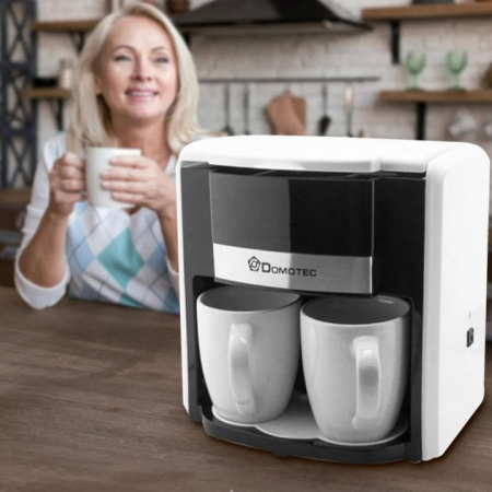 Кофеварка черная на 2 чашки Domotec MS - 0706 ✅ базовая цена $14.21 ✔ Опт ✔ Скидки ✔ Заходите! - Интернет-магазин ✅ Фортуна-опт ✅