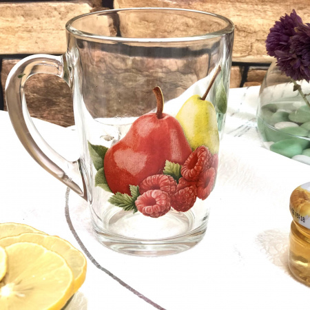 Чашка стекло 300 мл Капучино фрукты 8142 ✅ базовая цена 27.71 грн. ✔ Опт ✔ Скидки ✔ Заходите! - Интернет-магазин ✅ Фортуна-опт ✅