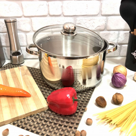 Кастрюля с крышкой Edenberg EB - 3008 - 7л ✅ базовая цена $22.95 ✔ Опт ✔ Скидки ✔ Заходите! - Интернет-магазин ✅ Фортуна-опт ✅