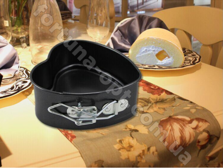 Форма для выпечки разъемная Сердце Stenson MH-0763 ✅ базовая цена $2.90 ✔ Опт ✔ Скидки ✔ Заходите! - Интернет-магазин ✅ Фортуна-опт ✅