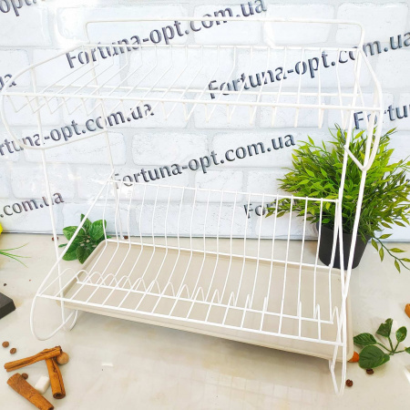 Сушилка для посуды алюминиевая двухъярусная - 1878  ✅ базовая цена293.40 грн. ✔ Опт ✔ Скидки ✔ Заходите! - Интернет-магазин ✅ Фортуна-опт ✅