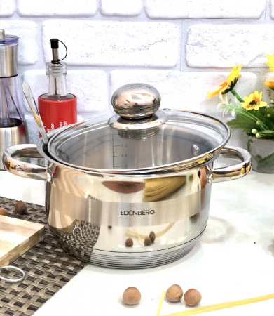Кастрюля нержавеющая Edenberg EB - 3002 - 1л ✅ базовая цена $11.60 ✔ Опт ✔ Скидки ✔ Заходите! - Интернет-магазин ✅ Фортуна-опт ✅