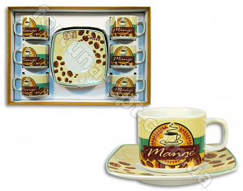 Набор кофейный 12 предметов Elina EL - 5021 ➜ Оптом и в розницу ✅ актуальная цена - Интернет магазин ✅ Фортуна ✅