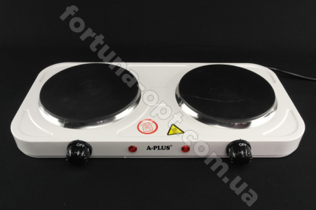 Электроплита двойная A-Plus - 2104 (2000Вт) ✅ базовая цена $14.55 ✔ Опт ✔ Скидки ✔ Заходите! - Интернет-магазин ✅ Фортуна-опт ✅