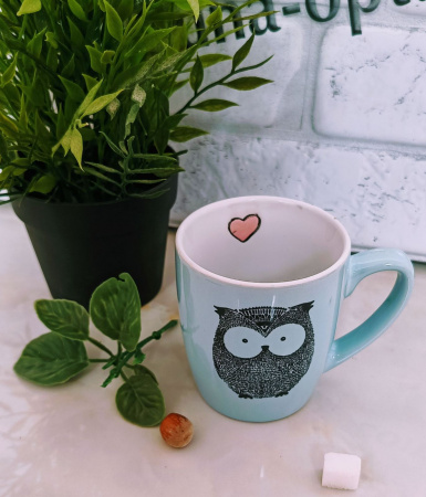 Чашка 280 мл "Совушка" 0013 ✅ базовая цена 57.72 грн. ✔ Опт ✔ Скидки ✔ Заходите! - Интернет-магазин ✅ Фортуна-опт ✅