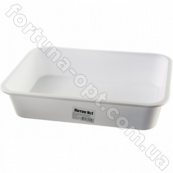 Лоток пищевой белый №1 - 0610 ➜ Оптом и в розницу ✅ актуальная цена -Интернет магазин ✅ Фортуна ✅