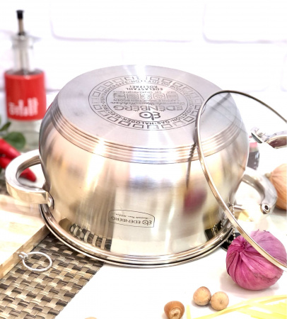 Кастрюля из нержавеющей стали Edenberg EB - 3724 - 2,9 л ✅ базовая цена $12.59 ✔ Опт ✔ Скидки ✔ Заходите! - Интернет-магазин ✅ Фортуна-опт ✅