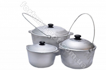 Казан алюминиевый туристический с дужкой Пролис КТ 015 д - 15 л➜ Оптом и в розницу ✅ актуальная цена -Интернет магазин ✅ Фортуна ✅