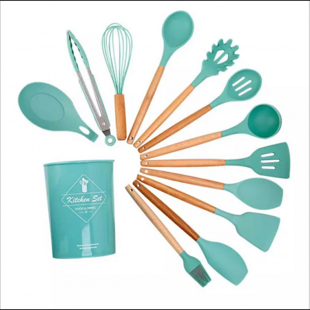 Набор кухонный силиконовый 12 предметов A - Plus - 0350  ✅ базовая цена $18.32 ✔ Опт ✔ Скидки ✔ Заходите! - Интернет-магазин ✅ Фортуна-опт ✅