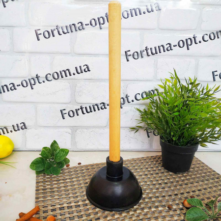 Вантуз с деревянной ручкой большой 1531 ✅ базовая цена 40.02 грн. ✔ Опт ✔ Скидки ✔ Заходите! - Интернет-магазин ✅ Фортуна-опт ✅