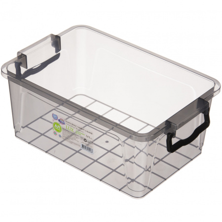 Контейнер плоский с ручкой черный 5л 0025 ✅ базовая цена 59.98 грн. ✔ Опт ✔ Скидки ✔ Заходите! - Интернет-магазин ✅Фортуна-опт ✅