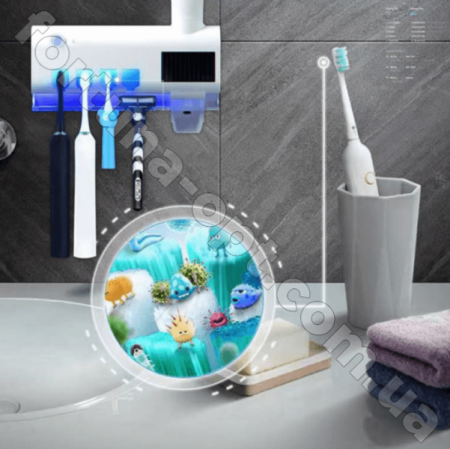 Диспенсер для зубных щеток с дозатором  свитящийся TV 000189 ✅ базовая цена $8.67 ✔ Опт ✔ Скидки ✔ Заходите! - Интернет-магазин ✅ Фортуна-опт ✅