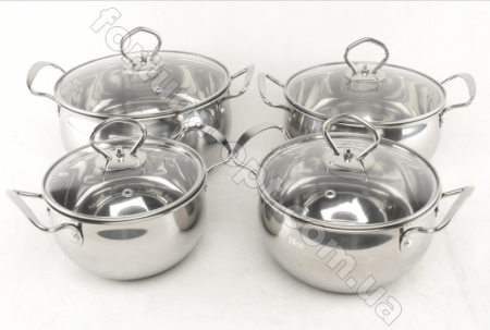 Набор посуды из нержавеющей стали A-Plus - 2061➜ Опт и розница ✅ актуальная цена -Интернет магазин ✅ Фортуна ✅
