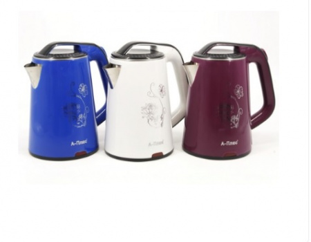 Электрочайник цветной A-Plus - 2131 - 1,8 л ✅ базовая цена $8.22 ✔ Опт ✔ Скидки ✔ Заходите! - Интернет-магазин ✅ Фортуна-опт ✅