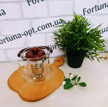 Заварочный чайник с съемным ситечком 0.8 л A-Plus - 1041 ✅ базовая цена $4.61 ✔ Опт ✔ Скидки ✔ Заходите! - Интернет-магазин ✅ Фортуна-опт ✅